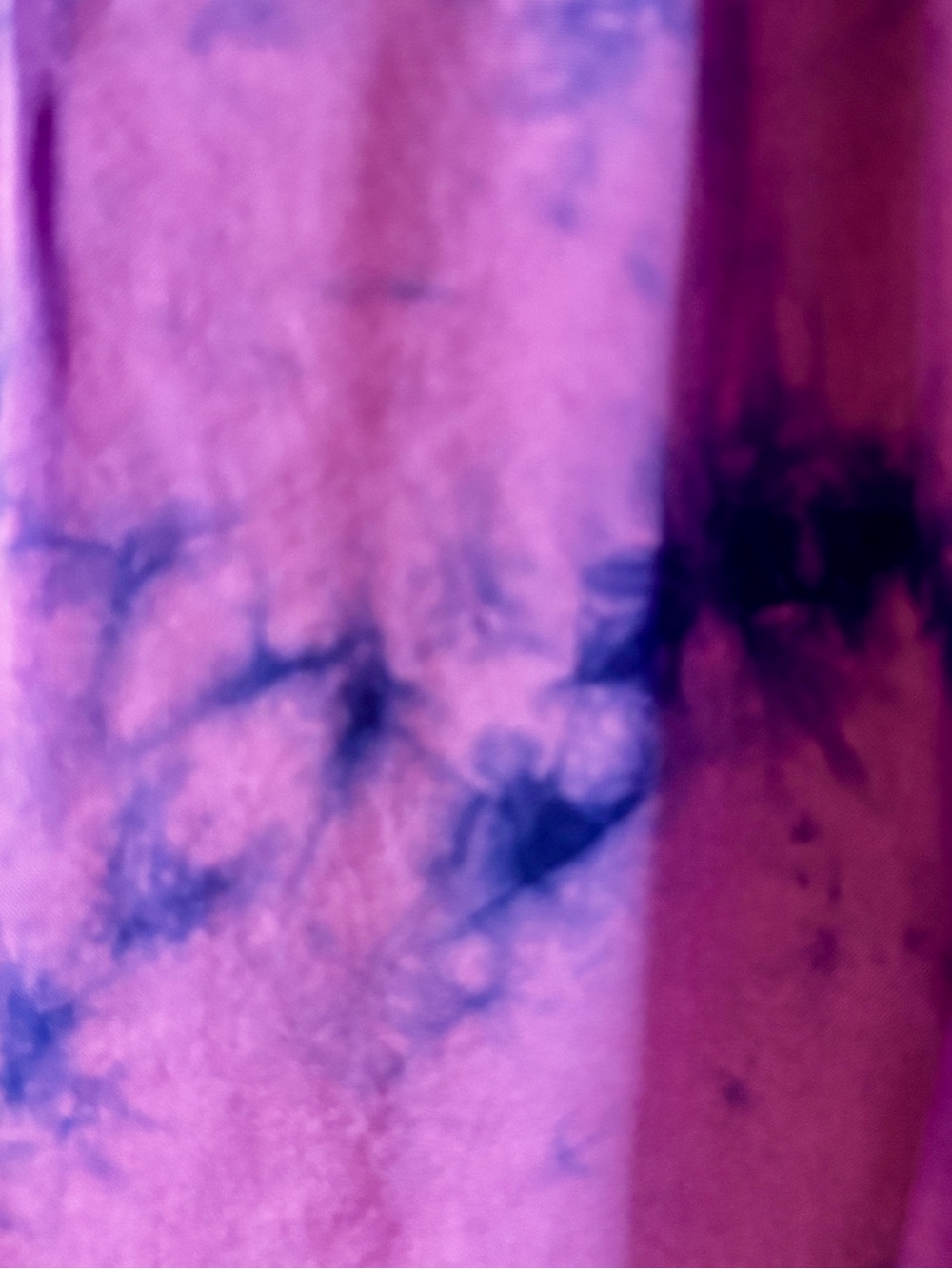 True Craft XL Purple Tie Dye Boho Ruffle Sleeve Peasant Blouse - Picture 3 of 10